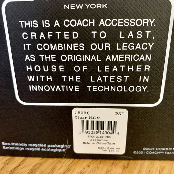 Coach AirPods Pro Carrying Case - New in Box - Picture 3 of 4